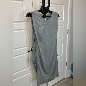 All Saints Gray Backless Dress